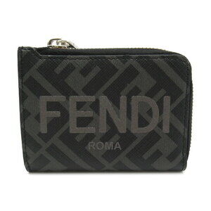 Fendi Bi fold Wallet Leather Gray
